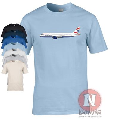 T-shirt British Airways 787 aereo classico spotters equipaggio compagnia aerea aeroporti maglietta