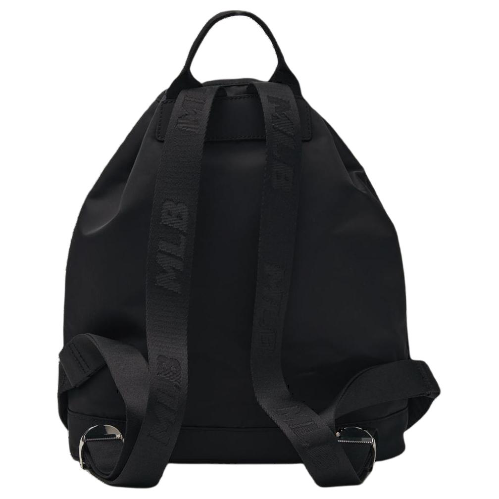 New MLB Nylon Backpack Regular Women's Black 3ABKM064N-50BKS