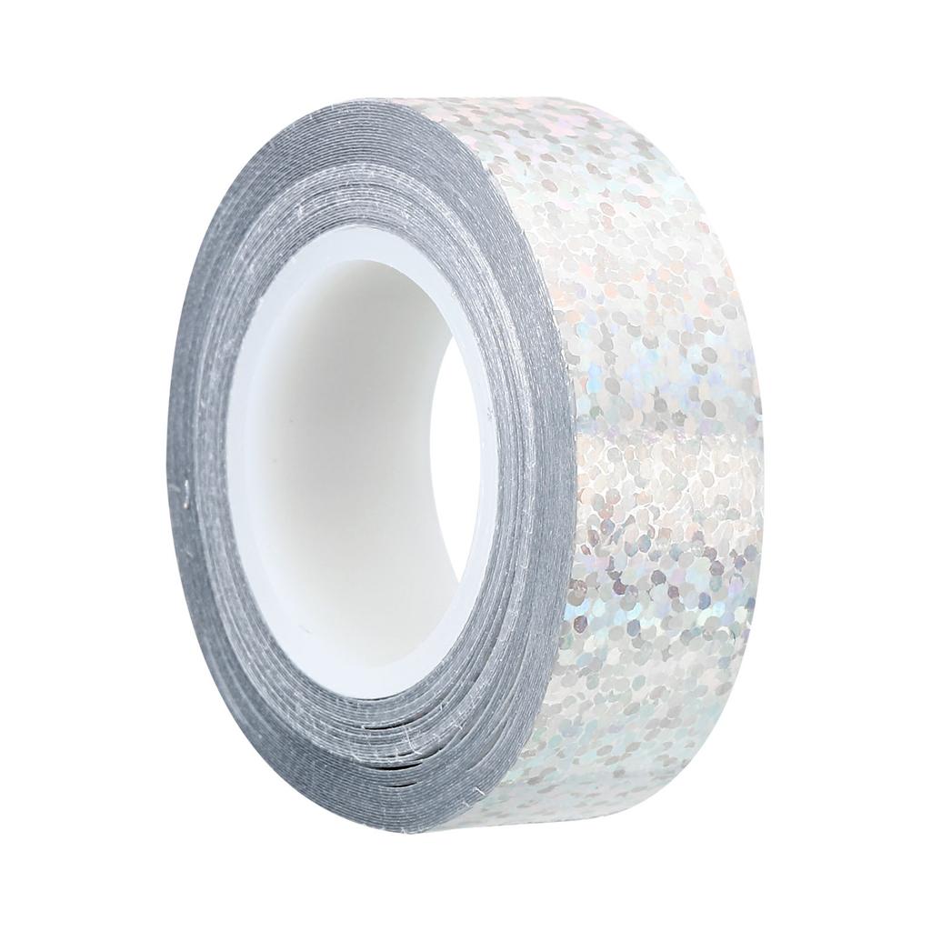 1/2/4Pc Glitter Sparkle Tape 15mmx5m Holographic Art Decorative Self-Adhesive Masking Tapes for DIY Scrapbook Art Craft Wrapping