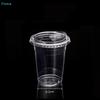 Copos de Plástico Transparente com Tampa Pacote com 10, Copos Descartáveis de 16 Oz Para Café Gelado Chá de Bolhas, Duráveis e à Prova de Vazamentos
