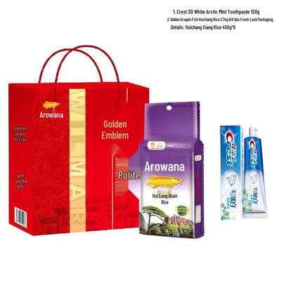 Crest Whitening Arctic Mint Toothpaste & Jinlongyu Rice Gift Pack