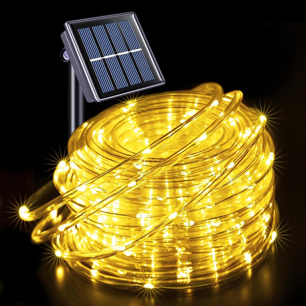 Waterproof LED Solar Copper Wire Christmas Lights - Outdoor Decorative Color Strip