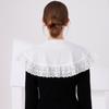Elegant Shirt Detachable Collar for Womens Fake Collar Shawl Shoulder Wraps False Collar Female Lace Up Small Cape Shawl