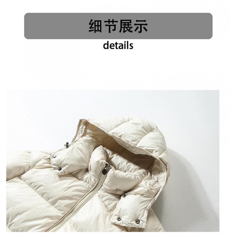 Winter Couples Shiny Down Jacket Men Women Fashion Hooded White Duck Warm Trendy Coat