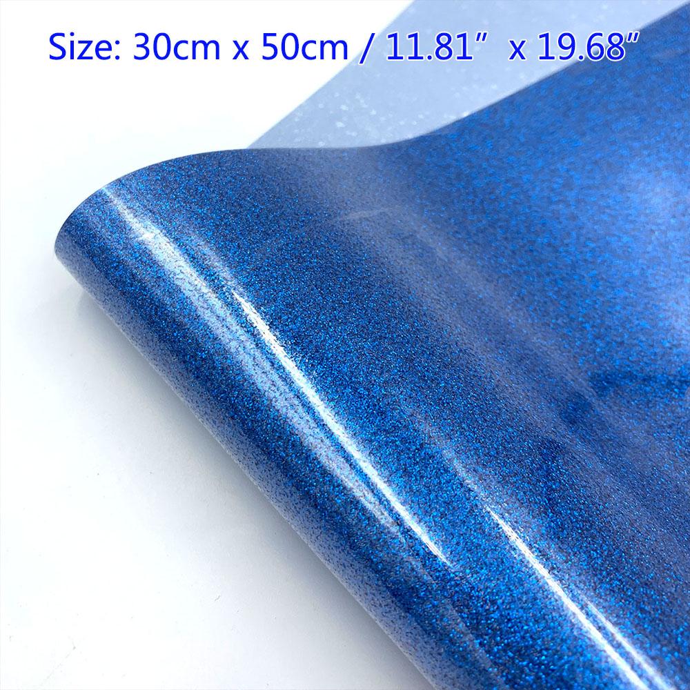 Sheet Glitter Shiny Heat Transfer Vinyl Iron-on Heat Press HTV T-shirt Textiles Cricut Iridescent Craft Cutter Film Sparkle