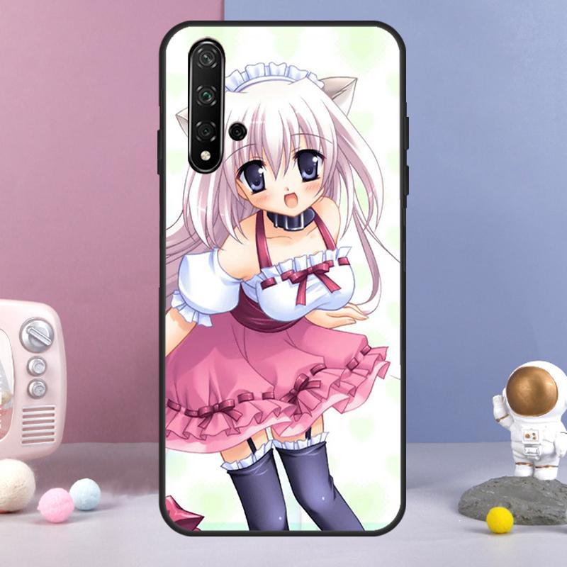 Anime Cat Girl For Huawei Nova Y72 Y61 Y91 Y73 Y90 Y70 Y60 12s 12i 11i 8i 9 10 SE P60 P30 Pro P40 Lite Case