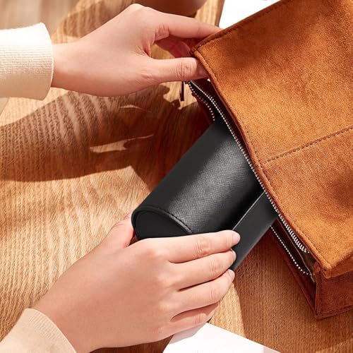 Portable PU Leather Watch Case for 2 Watches, Jewelry Box, Watch Storage Case
