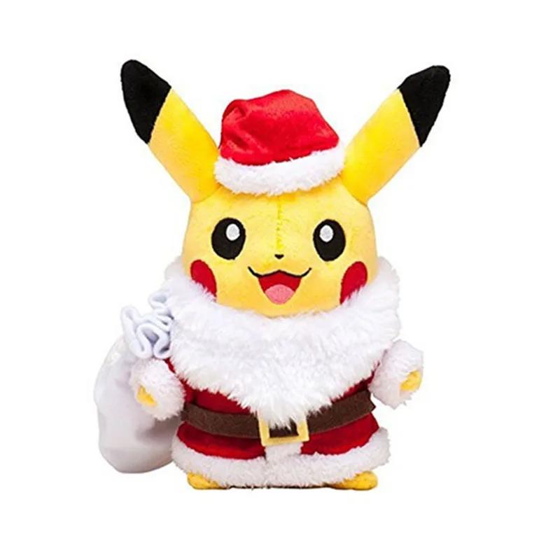 25cm Christmas Themed Sawsbuck Charmander Pikachu Plush Toy Doll Kids Gift