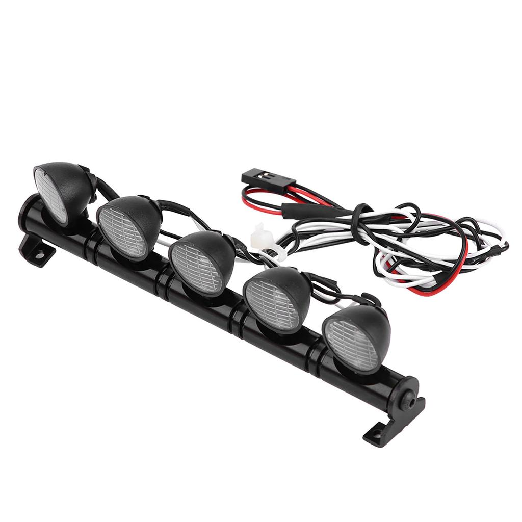 5 LEDs Light Bar Headlight Lamp Accessory Part for AXAIL Scx10 Traxxas RC Car