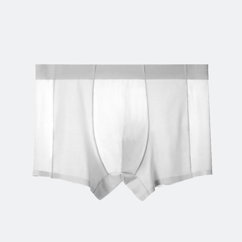 

Мужские ультратонкие дышащие бесшовные боксеры-брифы из прохладного ледяного шелка - 120 штук 4XL [170-190 lbs]