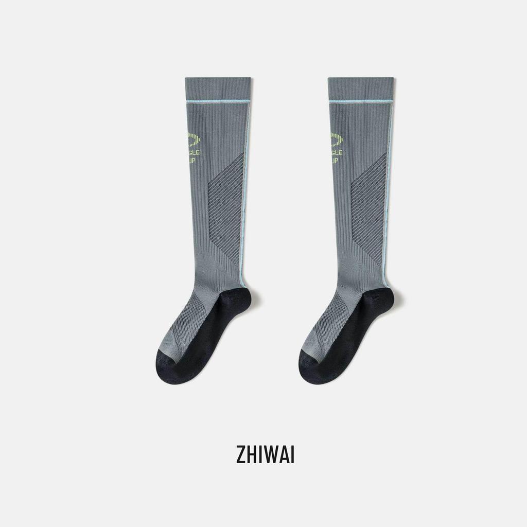 Women's Knee-High Micro-Pressure Compression Socks for Yoga, Running, Skipping, and Calf Muscle Support