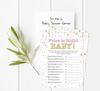 Inkdotpot 50-PackA  Baby WordA  ScrambleA  Baby ShowerA  Game Cards Confetti Star Gender Neutral Party Supplies-Fun Baby Shower
