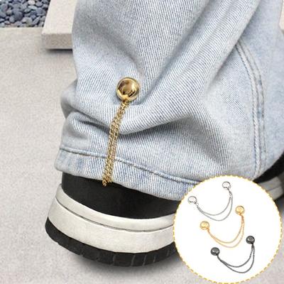 4 Pcs Magnetic Clothing Clips Multi-Function Pinless Brooch Shawl Clips Strong Magnetic Buckle with Chain for Clothes Slimming Accessories