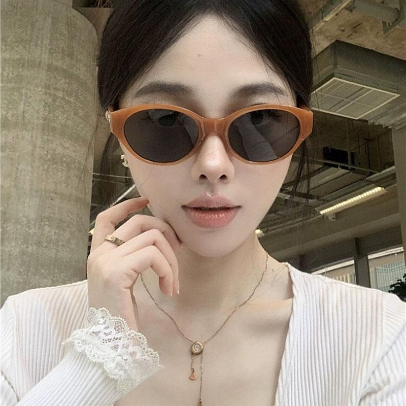 Material Ladies Sunglasses Cat Eye Shape Anti-Glare Outdoor Sun Glasses Bicycling Hiking Travelling Female Sunglass