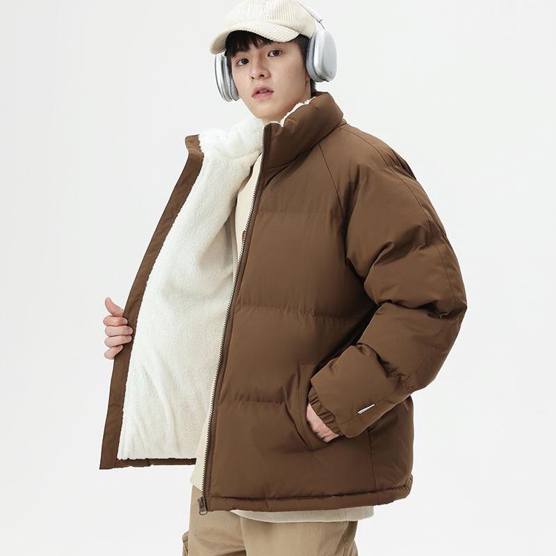 Herren Winter Lammfleecejacke - Locker, Verdickt, Plus Samt, Warmer Baumwollmantel für Paare