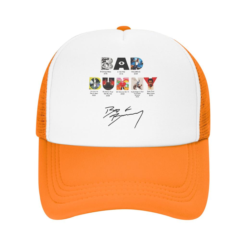 All Albums & Tours Cover Casual Sun Hats For Unisex-Teens Summer Bads Bunnys Kpop Rock Baseball Cap Trendy Sun Visor Trucker Hat