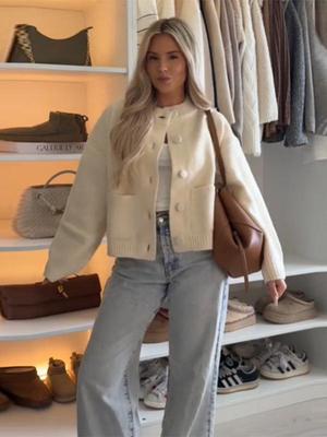 2025 Autumn/Winter Women's Casual Round Neck Long Sleeve Button-up Cardigan - Lazy Style