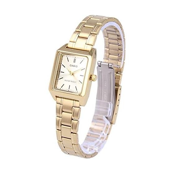 CASIO Casio Стандартные часы Женские Аналоговые Квадратные Металл Золото LTP-V007G-9E [Параллельный импорт]