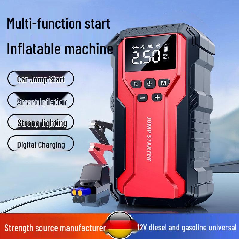 12V All-in-One Car Jump Starter & Inflator Power Bank