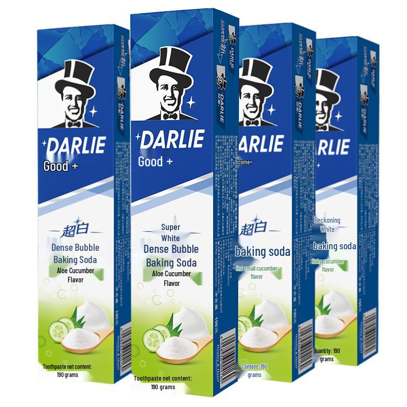 

DARLIE Aloe Vera & Cucumber Super White Baking Soda Toothpaste (4x190g)