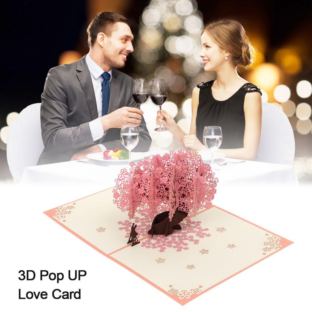 

Anniversary Valentine s Day 3D Pop UP Love Card Thank You Cards Greeting Card Wedding Invitation