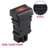 Warning Indicator Switch Warning Hazard Emergency Light Switch Button Replace 25290-F4100 25290F4300 for 1996-2000