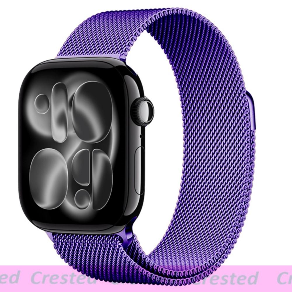 Milanese Loop Strap For Apple Watch Bands 44mm 46mm 40mm 45mm 41mm 42mm Correas Bracelet iWatch Series 10 11 Se 7 8 9 Ultra 2 3