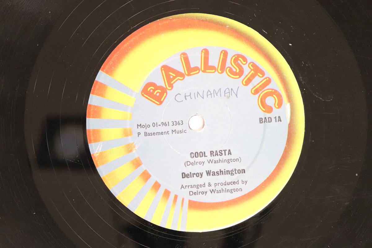 

12inch Record DELROY WASHINGTON Cool Rasta Cool Dubbin Cool Ri BAD1 BALLISTIC UK Reggae Ska Dub Used