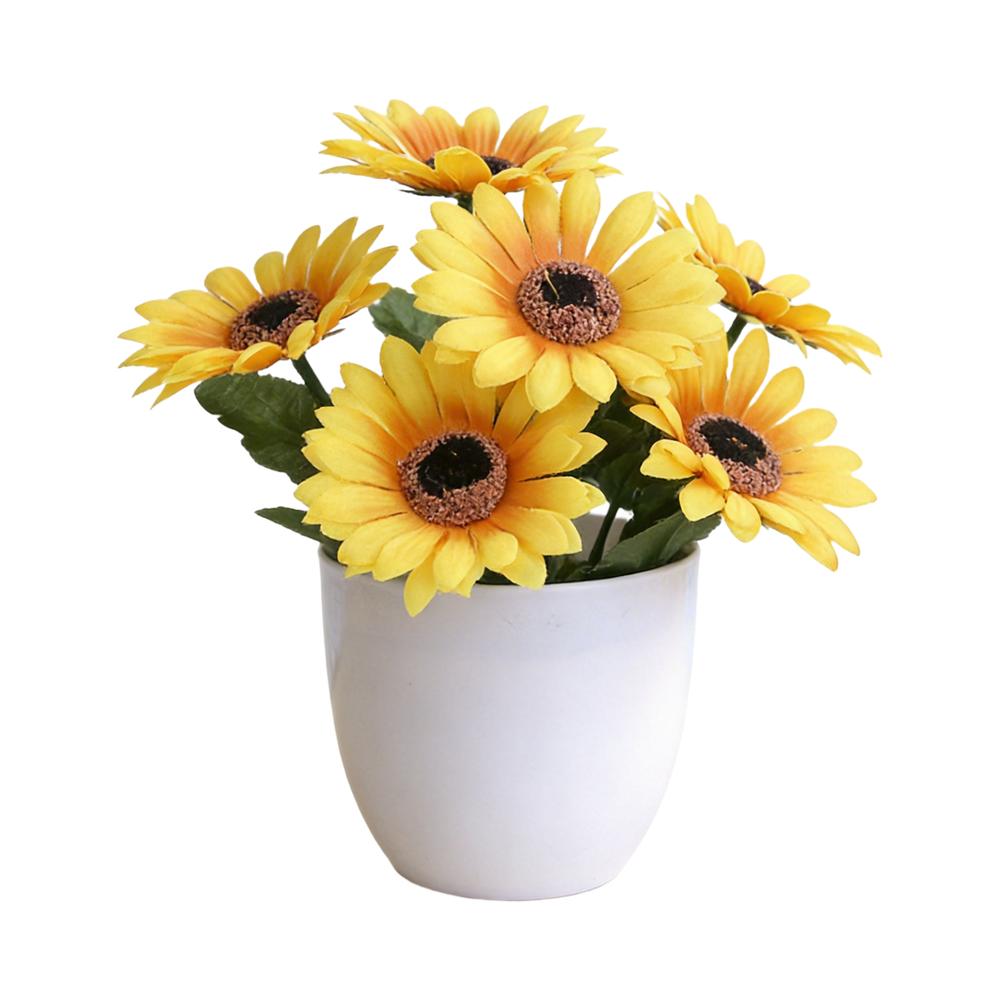 

Small Potted Faux Flower Plants for Dining Table Decor Plastic Artificial Greenery Set 16 20cm 18 24cm Table Decor