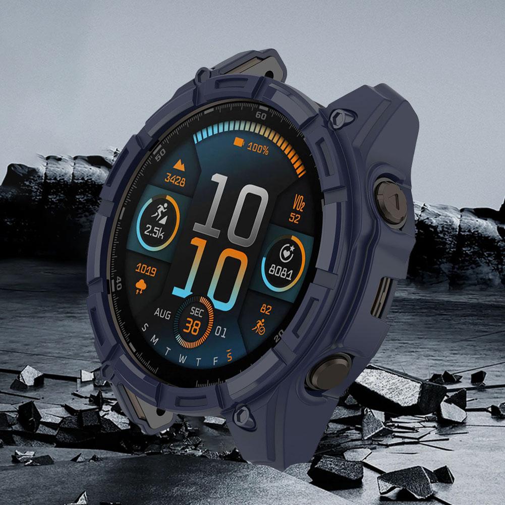 TPU Hollow Case Hollow Protector Shell Protective Cover Shell Samrt Watch Strap Shell for Garmin Enduro 3Smart Watch Accessories