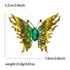 Kreative Legierung Emaille Strass Flamme Schmetterling Brosche High-End Exquisite Damenbekleidung Korsage Schmucknadel