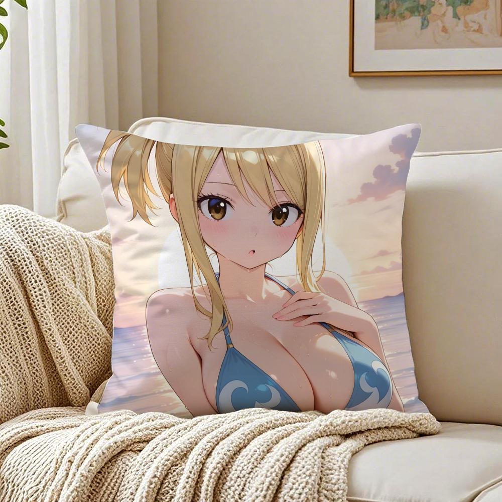 Anime Shonen FFairy TTail Kissenbezug Kissenhülle Milbenschutz Wohnzimmer Sofa Dekor Kissen Raum