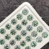 Octagonal Queen Cut Zircon Gem, 6/8mm, Super Sparkle Coated for DIY Jewelry