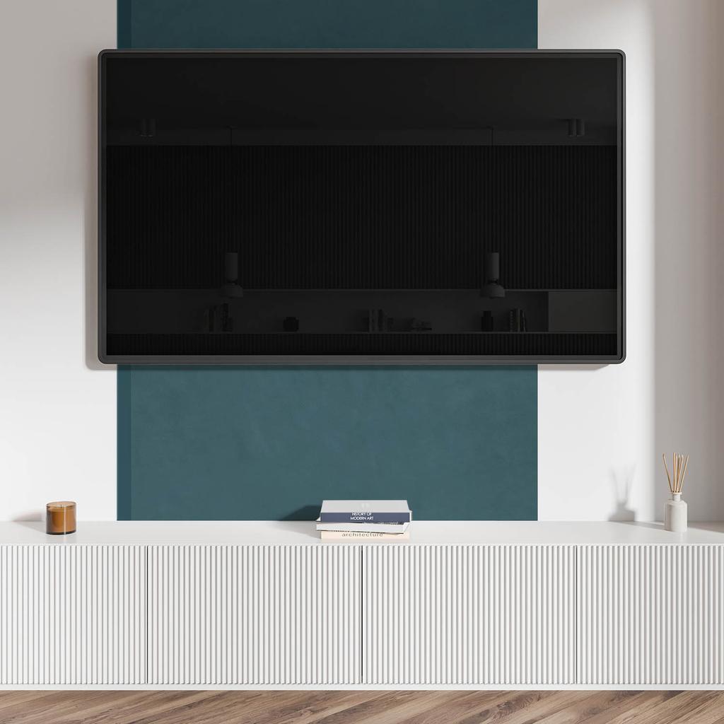 Naklejany Panel Dekoracyjny Do Szybkiej Odmiany Ściany 120X60 Cm Kolor Ciemny Morski