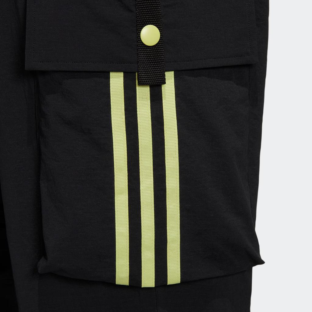 Adidas Neo Contrast Stripe Straight-Leg Track Pants Men Bottoms Black H55286