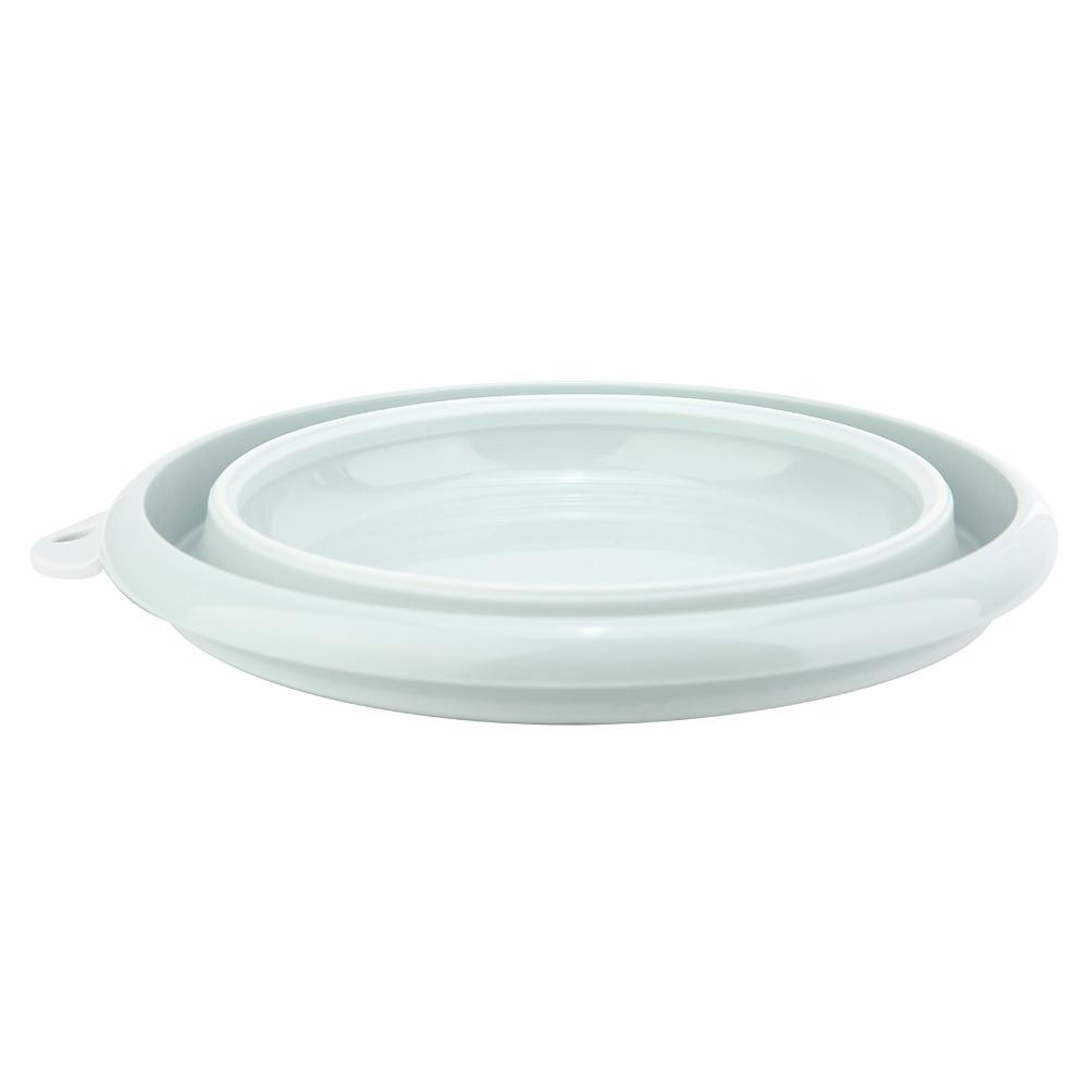Ciotola Pieghevole da Viaggio per Campeggio all'Aperto Cucina Plastica Pieghevole Vasca per Piatti;rosa: