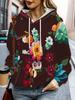 3D retro floral tie dye printed pullover women's autumn and winter long sleeve hooded warm hoodie S-3XL big size fashion pullove
