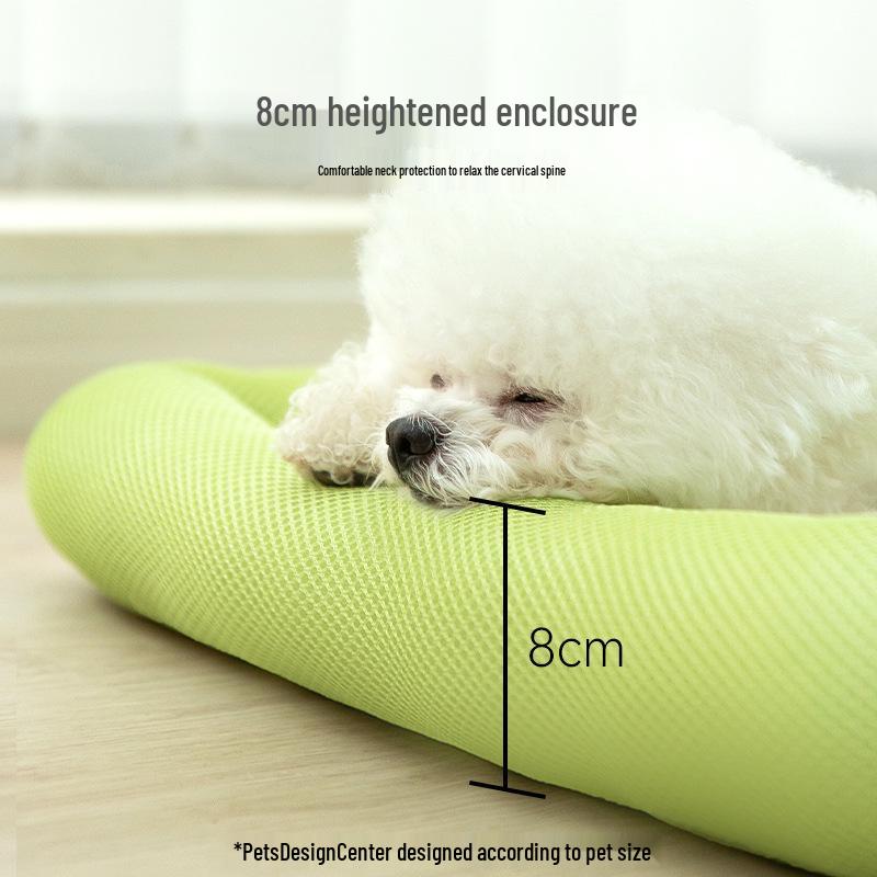 Cooling Sandwich Bib Dog House with Cool Mat for Small and Medium Dogs and Cats - Spring and Summer Pet Supplies