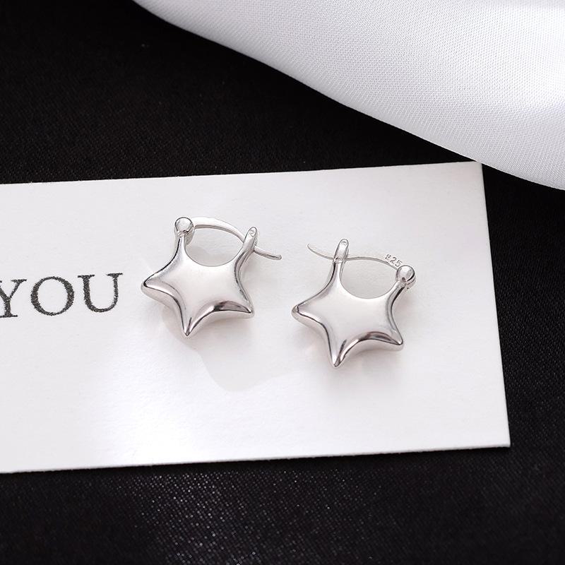 

Серьги Banyan Tree S925 Silver 3D Star для женщин - модный холодный стиль 2023 года ES2450 with platinum plating серебряный