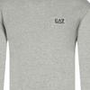 Emporio Armani EA7 Einfaches Buchstabenlogo Langarm-Sweatshirt Herren sweatshirt Grau 6HPM92-PJ07Z-0905