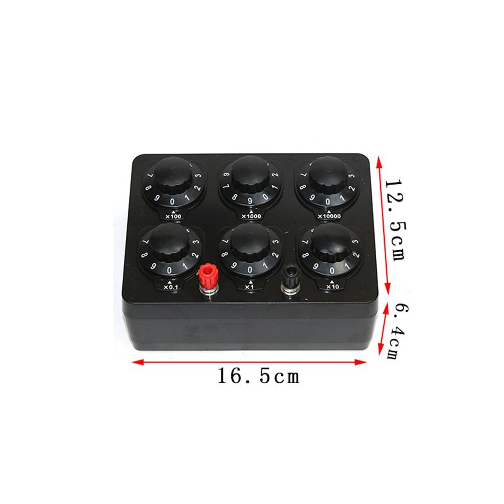 Hot 0-99999.9 Ohm Simple Resistance Box Precision Variable Decade Resistor Teaching Instrument Teaching Resistance Box