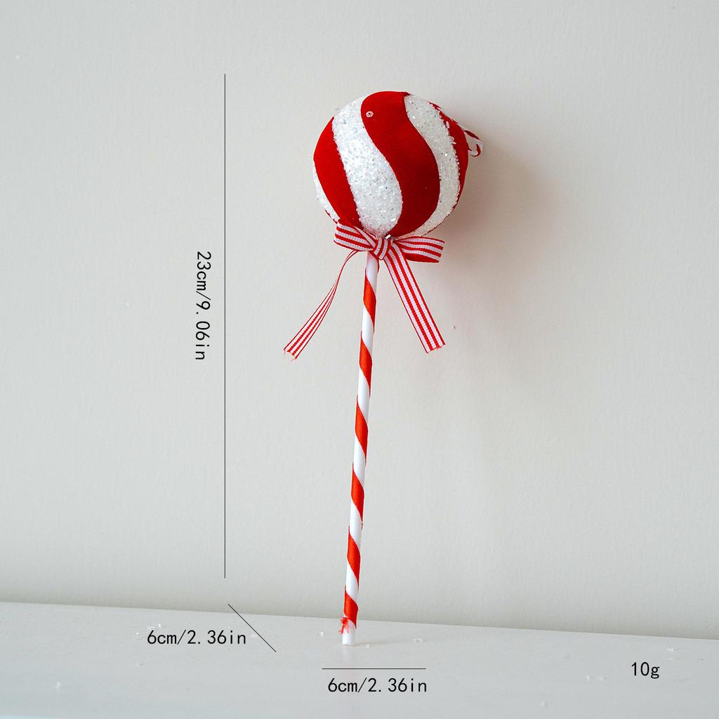 Multicolor Christmas Lollipop Decorations Foam Cartoon Candy Cane Hanging Pendants  New  Xmas Home Party Decor Navidad