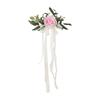 1Pack Wedding Chair Back Flower,Wedding Chair Decorations Aisle Benches Pew Flowers,Church Artificial Flowers for Wedding X3UC