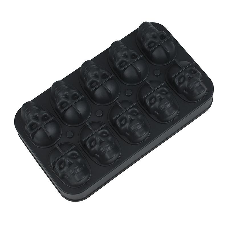 Silicone Skull Ice Cube Tray Set – Easy Release Mold for Food-Grade Ice