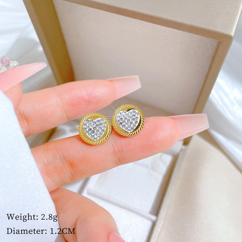 Fritillary Clover Minimalist Stud Earrings Cold Men'S And Women'S Earrings Personality Temperament Banquet Earrings