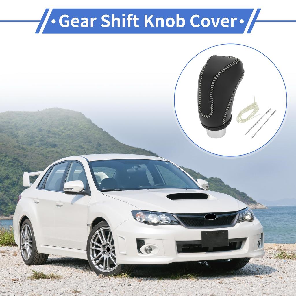 VekAuto Gear Shift Knob Cover for Subaru Impreza 1 Set Artificial Leather 2017-2023 - - Anti-Slip