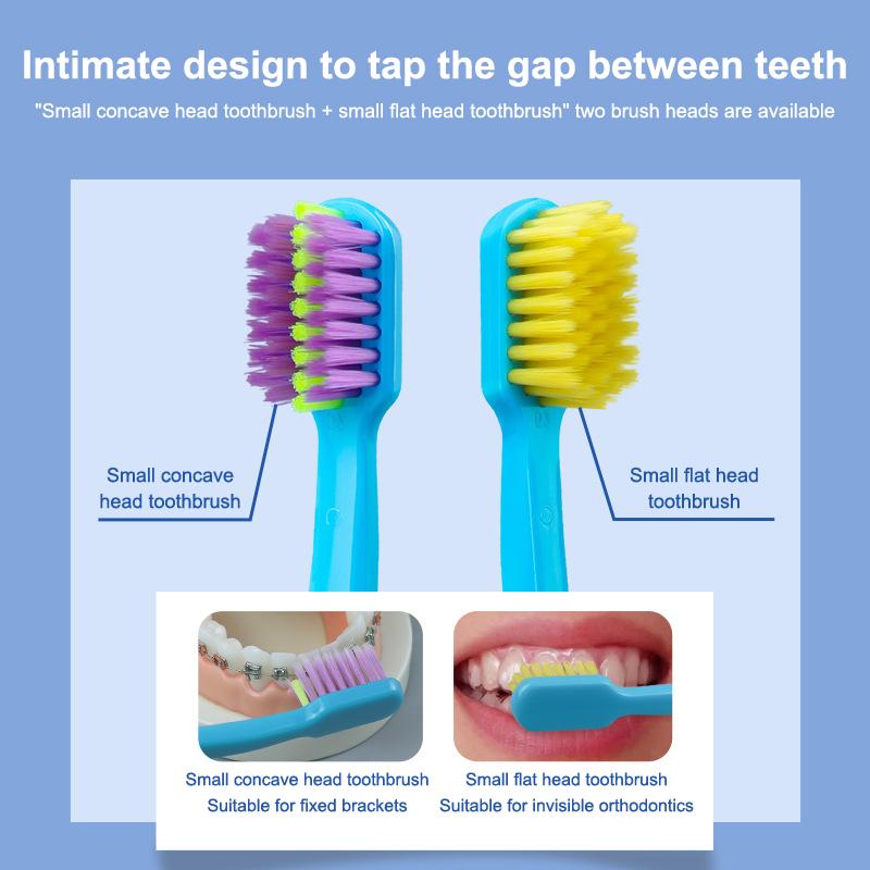 Travel Portable Oral Dental Care Brush Kit Multicolour Dental Wax Teeth Cleaning Tool Foldable Interdental Brush Floss