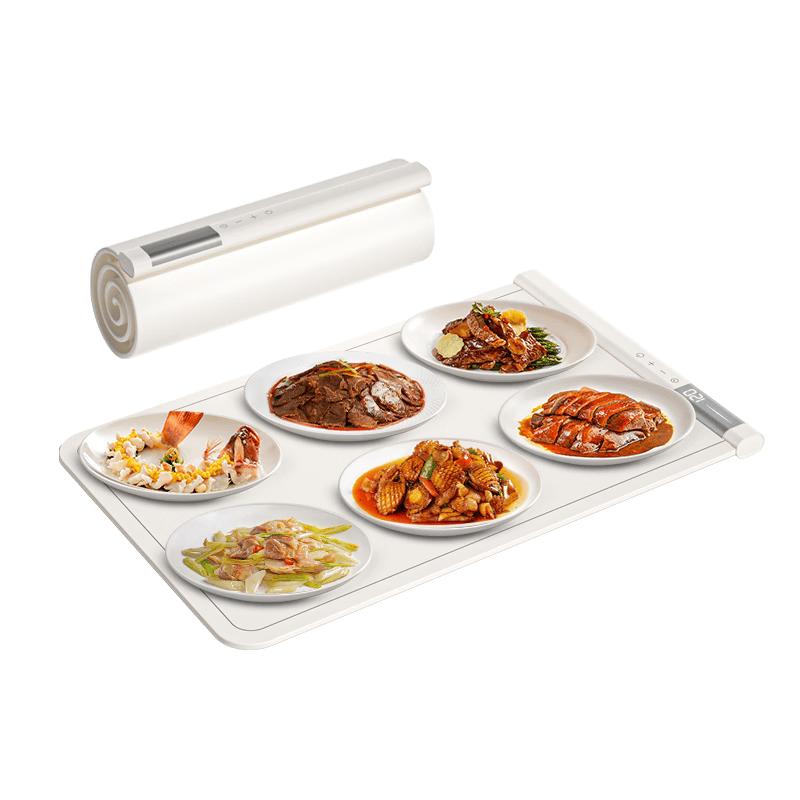 Flexible Silicone Foldable Food Warming Plate CN plug (adapter included)