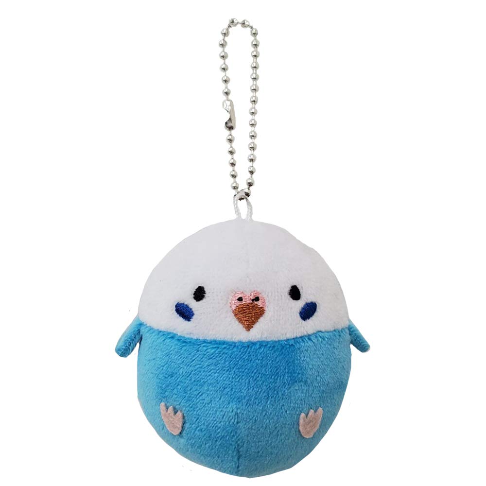 BESTEVER Soft Egg Ball Chain Plush Toy, Parakeet Blue, 46160