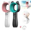 2025Mini Portable USB Wireless Leafless Fan Cartoon Small Fan Cute Cat Rechargeable 3-speed Horizontal Fan Handheld Mini Cooler